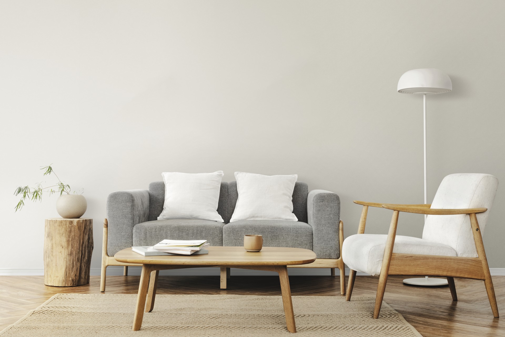 Living room scandinavian interior