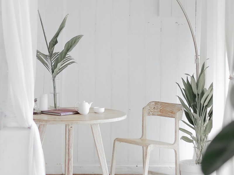 Wooden letters decor by famous designer