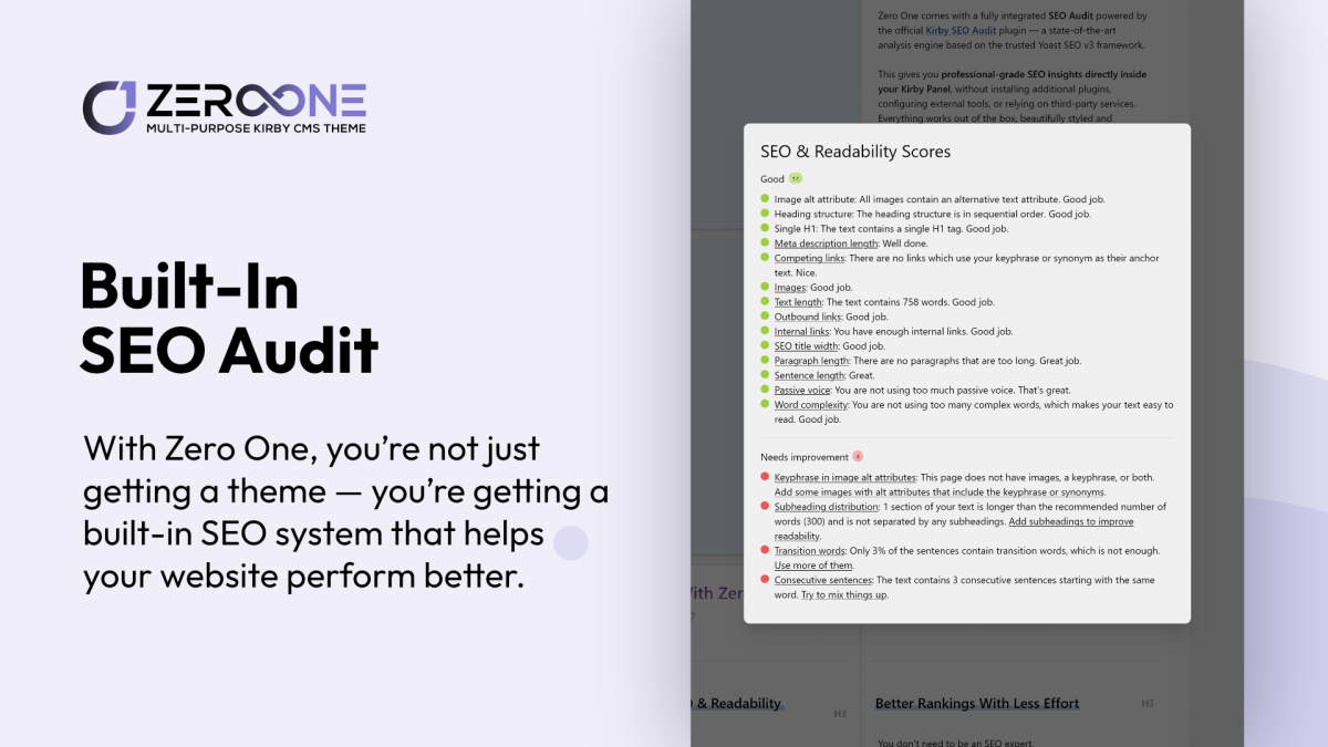 Built-in SEO Audit
