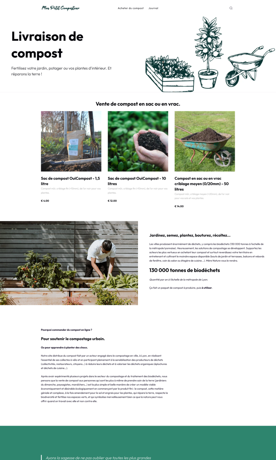 Mon Petit Composteur website preview