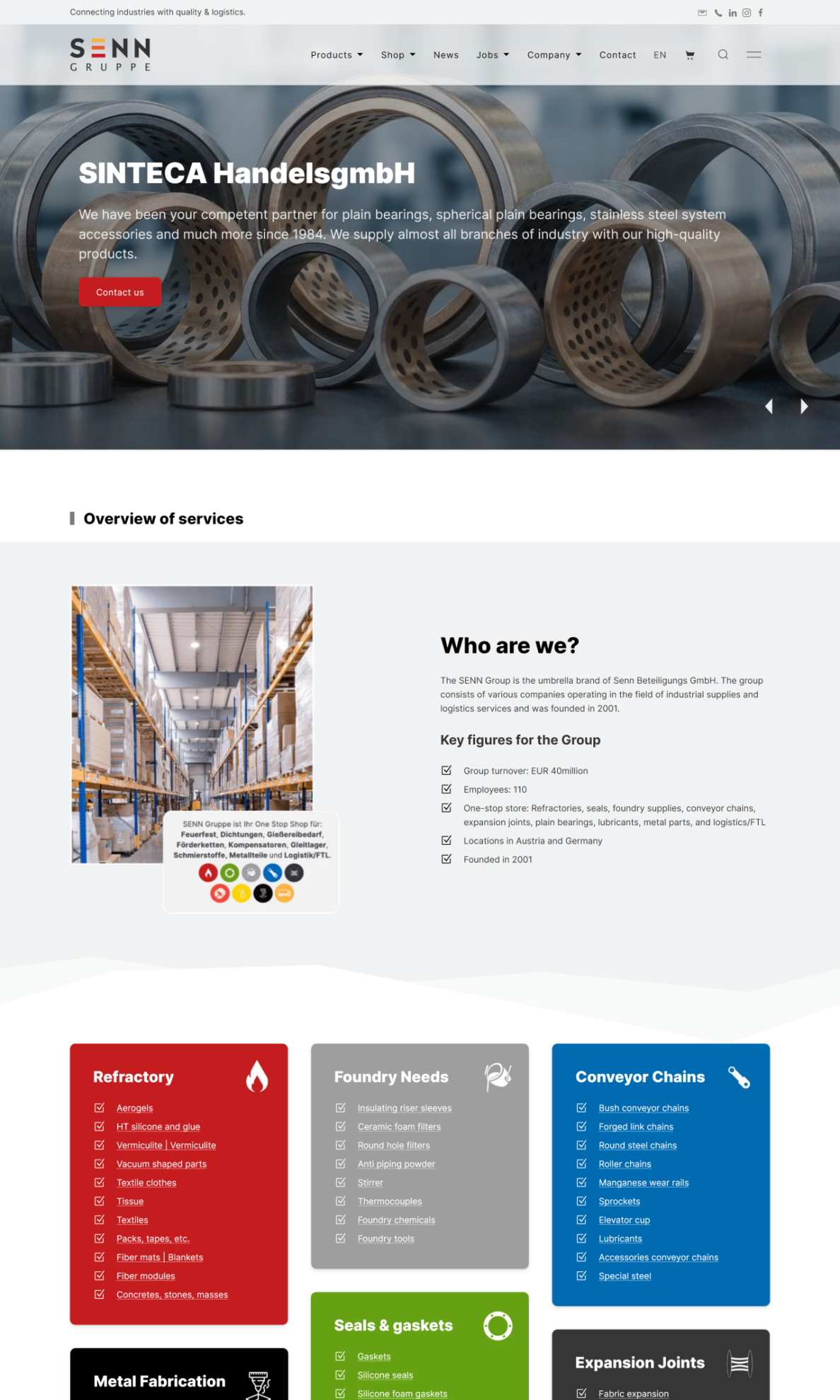 Senn Group website preview